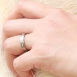 Dámsky snubný prsteň, nerezová oceľ, strieborná, veľkosť 8