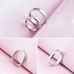 Strieborný dámsky snubný prsteň, veľkosť 7