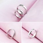 Strieborný pánsky snubný prsteň, veľkosť 8