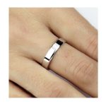 Strieborný pánsky snubný prsteň, veľkosť 8