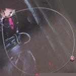 Neviditeľný retiazkový náhrdelník, ružový, zdobený kryštálmi Swarovski