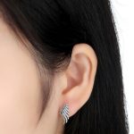 Strieborné náušnice s krídlom Fénixa