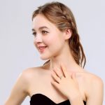 Dámsky snubný prsteň, nerez, zlatý, veľkosť 5