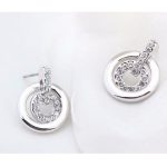 Sústredná okrúhla súprava šperkov zdobená kryštálmi Swarovski