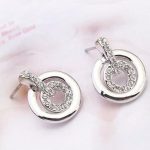 Sústredná okrúhla súprava šperkov zdobená kryštálmi Swarovski