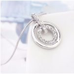 Sústredná okrúhla súprava šperkov zdobená kryštálmi Swarovski