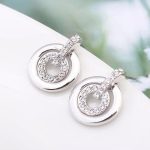 Sústredná okrúhla súprava šperkov zdobená kryštálmi Swarovski