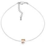 Náramok s príveskom v tvare kocky, Crystal GSHA, zdobený kryštálmi Swarovski