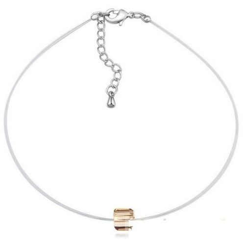 Náramok s príveskom v tvare kocky, Crystal GSHA, zdobený kryštálmi Swarovski