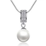 Ezüst nyaklánc gyöngymedállal