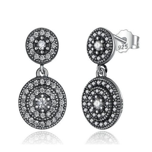 Starostrieborné, kruhové náušnice