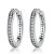 Strieborné kruhové náušnice