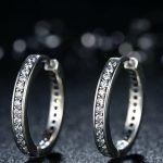 Strieborné kruhové náušnice