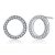 Strieborné kruhové náušnice