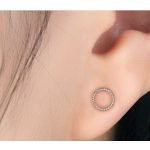 Strieborné kruhové náušnice