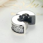 Strieborné perlové kúzlo s krištáľovými kameňmi