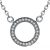 Strieborný kruhový náhrdelník s kamienkami