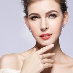 Strieborný pletený prsteň, biely, 8