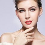 Strieborný pletený prsteň, biely, 7