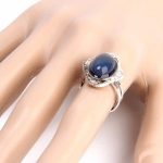 Náladový prsteň, oválny kameň, vintage, retro štýl, nastaviteľná veľkosť