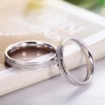 Strieborný dámsky snubný prsteň, veľkosť 7