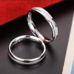 Strieborný pánsky snubný prsteň, veľkosť 8