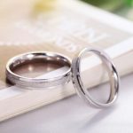 Strieborný pánsky snubný prsteň, veľkosť 8