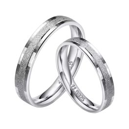Strieborný pánsky snubný prsteň, veľkosť 11