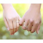 Strieborný dámsky snubný prsteň, veľkosť 5