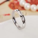 Pánsky snubný prsteň, strieborný, nastaviteľný