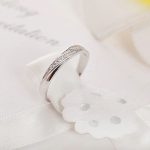 Dámsky snubný prsteň, strieborný, nastaviteľný