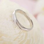 Dámsky snubný prsteň, strieborný, nastaviteľný