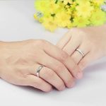 Dámsky snubný prsteň, strieborný, nastaviteľný