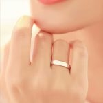 Ezüst női karikagyűrű, 8-as méret