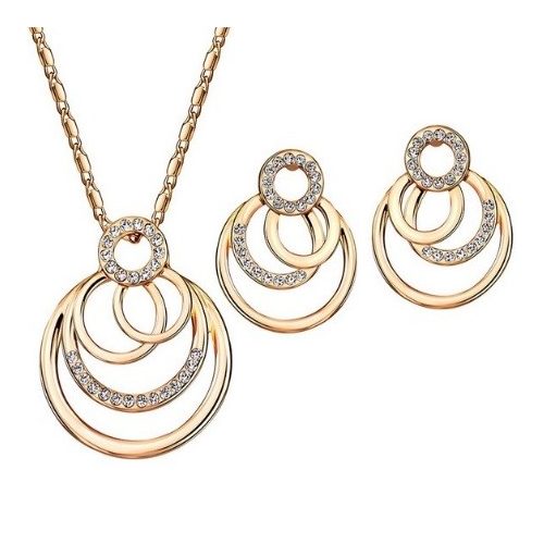 Súprava prsteňových šperkov, zdobená kryštálmi Swarovski