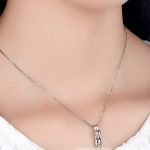 Strieborný náhrdelník s mačkou