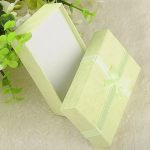 Šperkovnica s mašľou, papierová, zelená