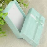 Šperkovnica s mašľou, papierová, zelená