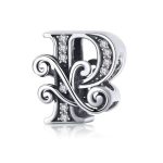 Strieborný prívesok s písmenom P so zirkónovým kryštálom