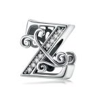 Strieborný prívesok s písmenom Z so zirkónovým kryštálom
