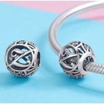 Strieborné písmeno Z s pôvabnými kryštálmi