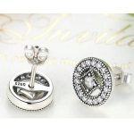 Strieborné vintage náušnice s kamienkami