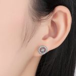 Strieborné vintage náušnice s kamienkami