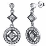 Strieborné náušnice vo vintage štýle