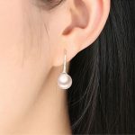 Strieborné náušnice s perlami, ružové