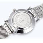 Dámske náramkové hodinky ploché, striebornej farby