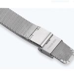 Dámske náramkové hodinky ploché, striebornej farby