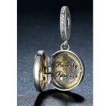 Strieborné kúzlo strom života zdobené kryštálmi