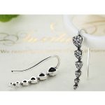 Strieborné náušnice s motívom trojuholníka