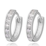 Elegantné kruhové náušnice, Crystal